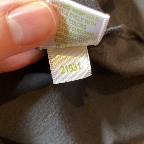 GARNET HILL XS Black Ruched Faux-Layered Tank Top Knit 100% Cotton - Picture 5 of 5